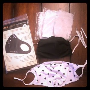 Set of 3 Face Masks + Covering + Extra Filters